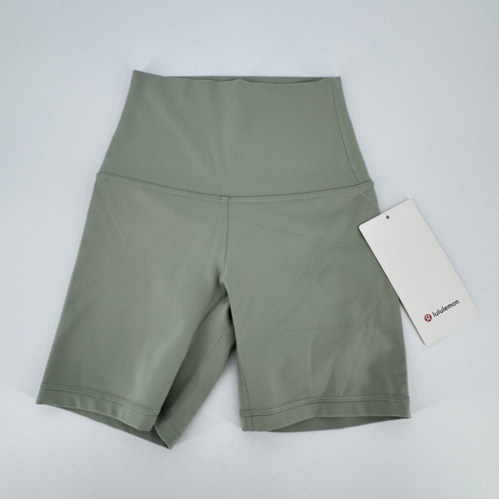 Lululemon Align High-Rise Shorts 6" FOGN Fog Green Nulu Size 0 NWT